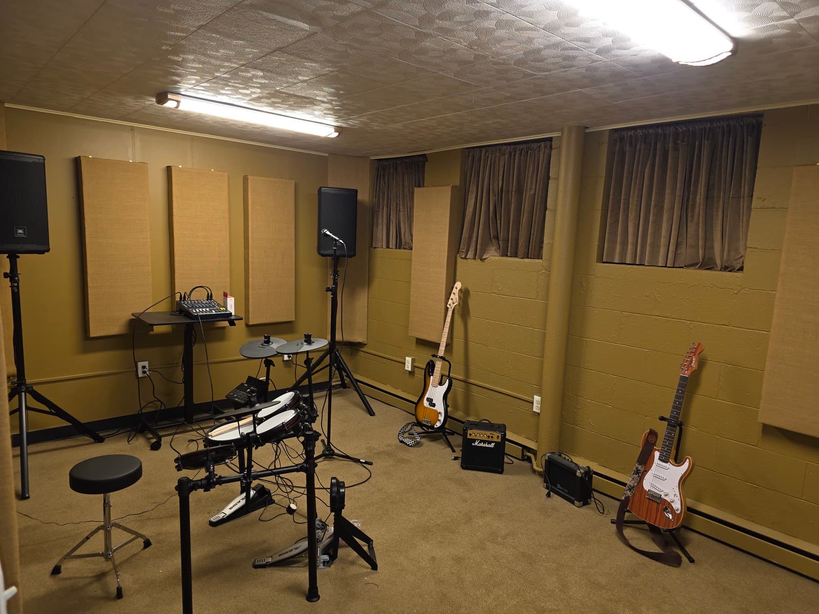 Inside Bronze at Power Chord Studios.