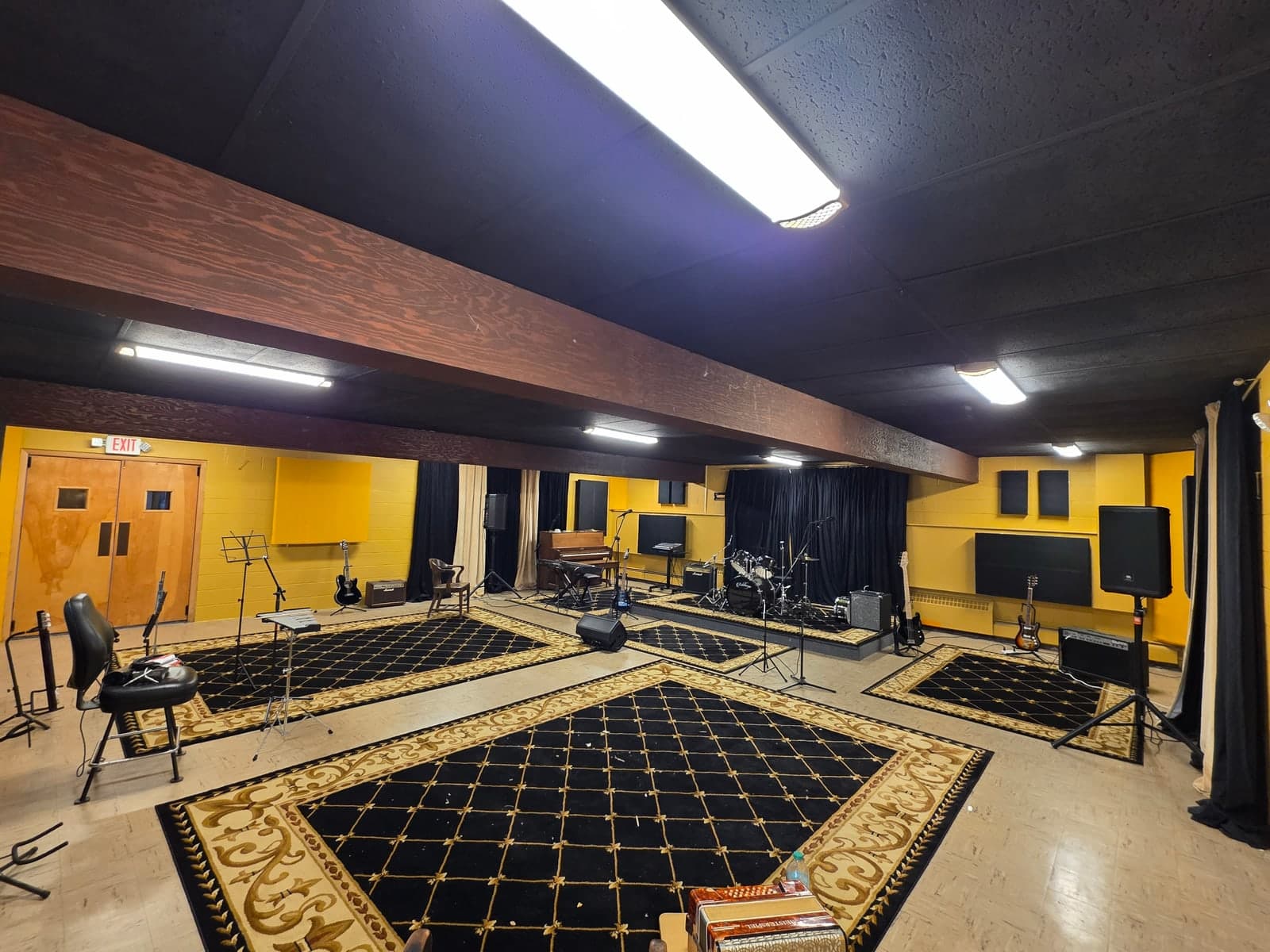 Inside Goldrush at Power Chord Studios.