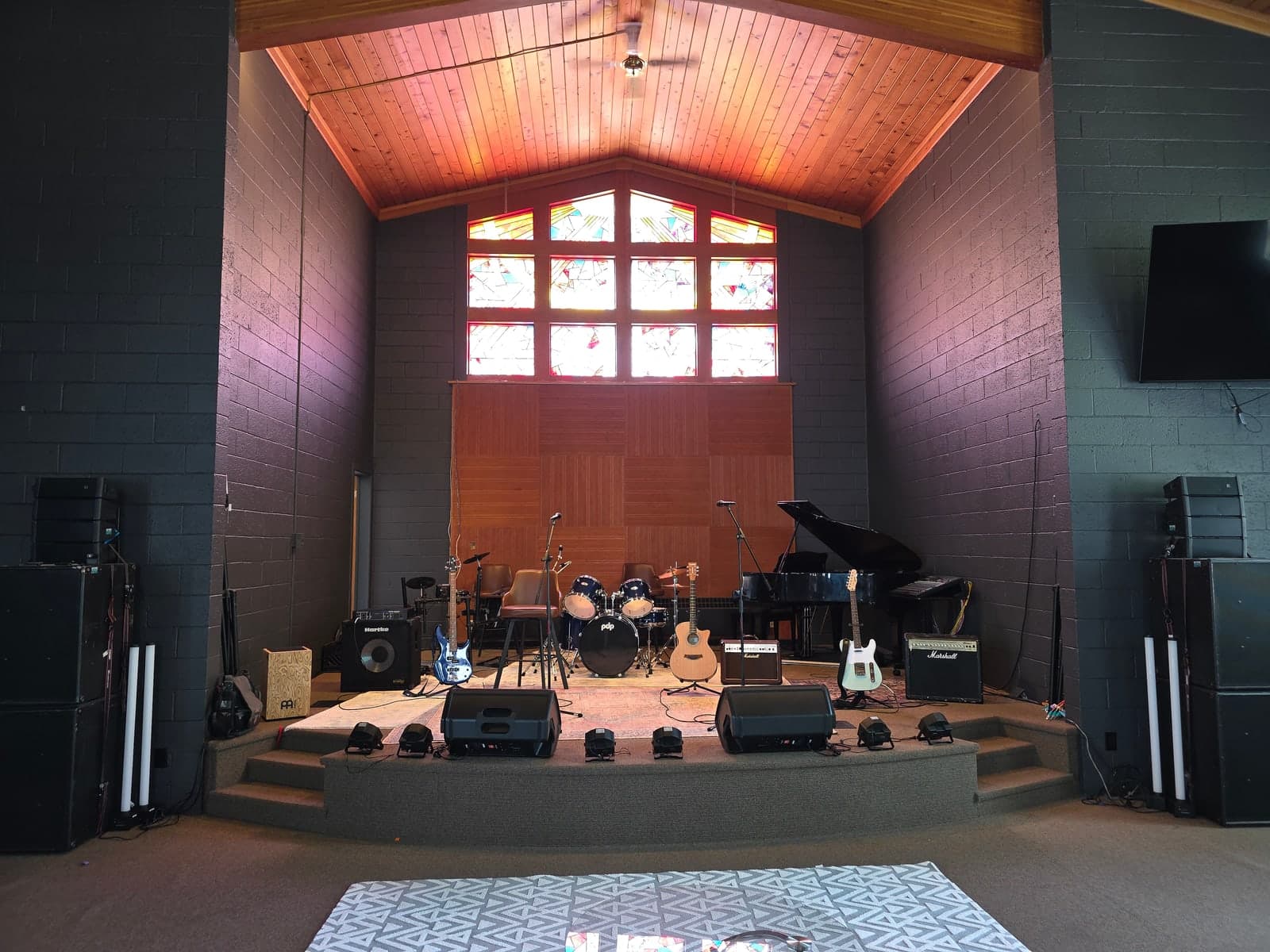 Inside LeSueur Hall at Power Chord Studios.
