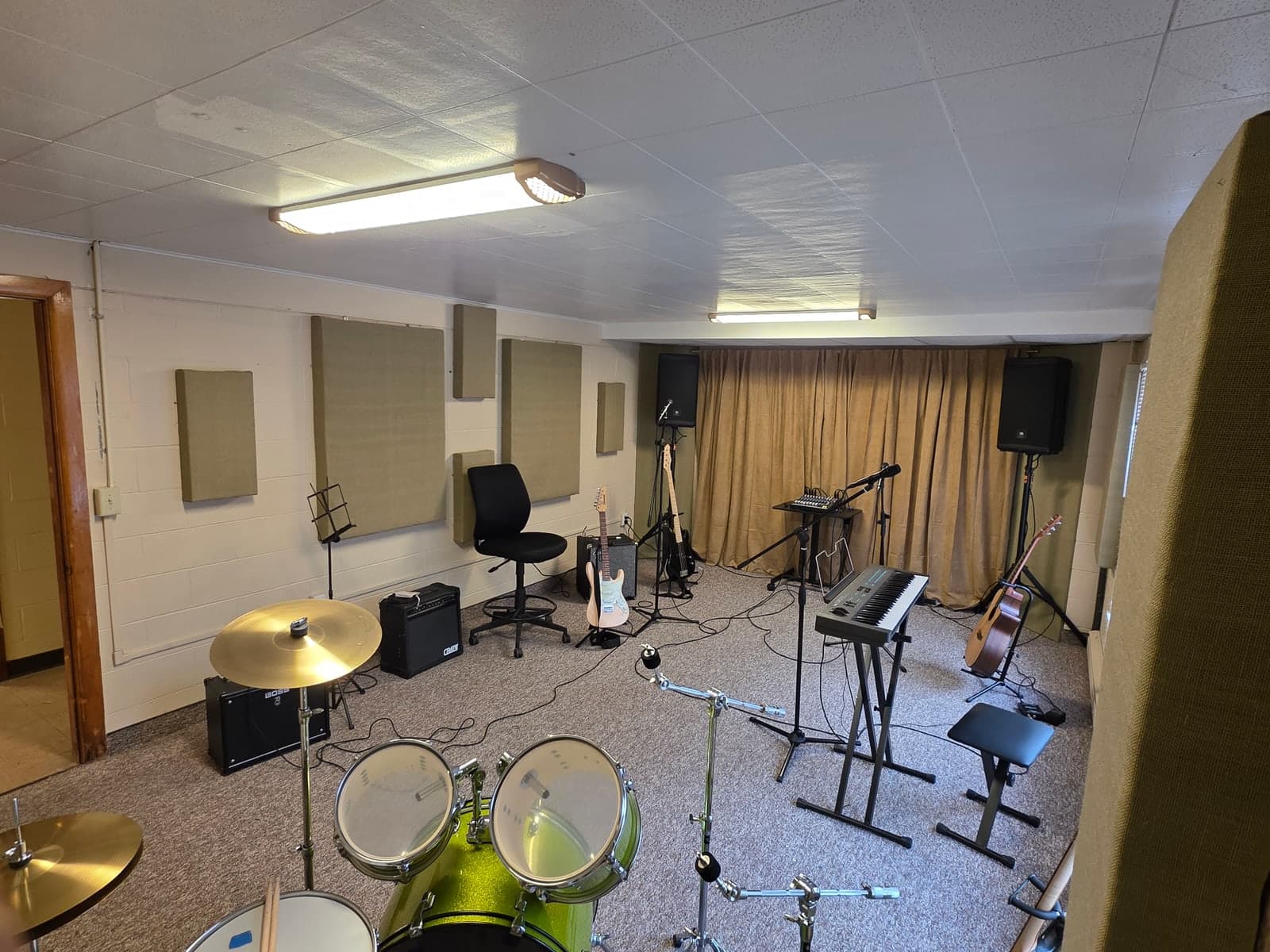 Inside Olive at Power Chord Studios.