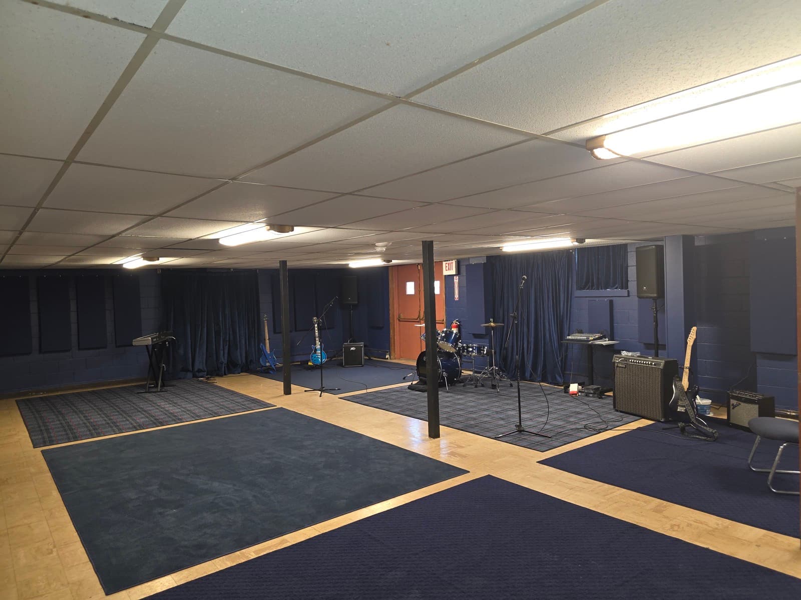 Inside Plaid at Power Chord Studios.
