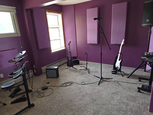 Inside Purple at Power Chord Studios.